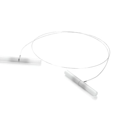 Square-075000 Cheese wire with 2 plastic handles, 1200mm